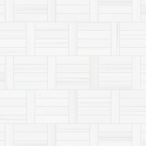 2.25" x 9" BIANCO DOLOMITE BRUSHED & PILLOWED EDGE