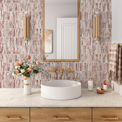 GRAND STICKS ARABESCATO ROSSO HONED