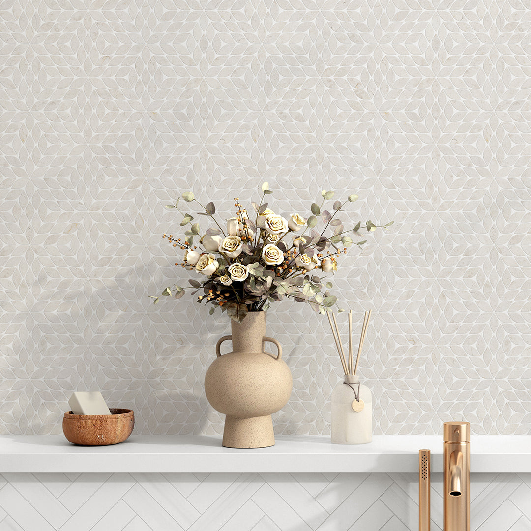 EDEN AGARWOOD LIMESTONE HONED - ESSENTIAL MOSAIC | DULCET TILE