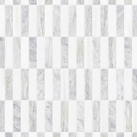 2.25" x 9" CALACATTA MANHATTAN BRUSHED & PILLOWED EDGE