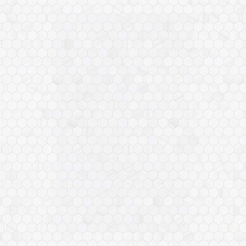 4CM HEXAGON BIANCO DOLOMITE LEATHERED