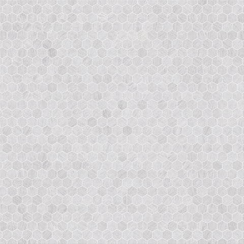 4CM HEXAGON LAIS GREY HONED