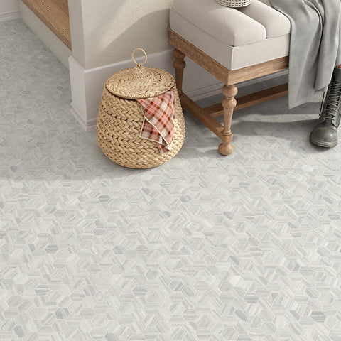 4CM HEXAGON NESTOS BEIGE HONED