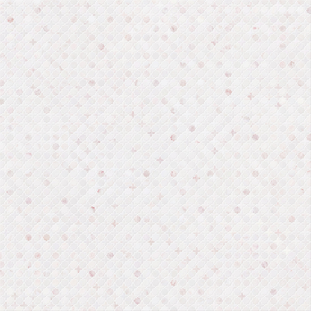 ARABESQUE CROSS ROSA ROSA POLISHED - ESSENTIAL MOSAIC | DULCET TILE