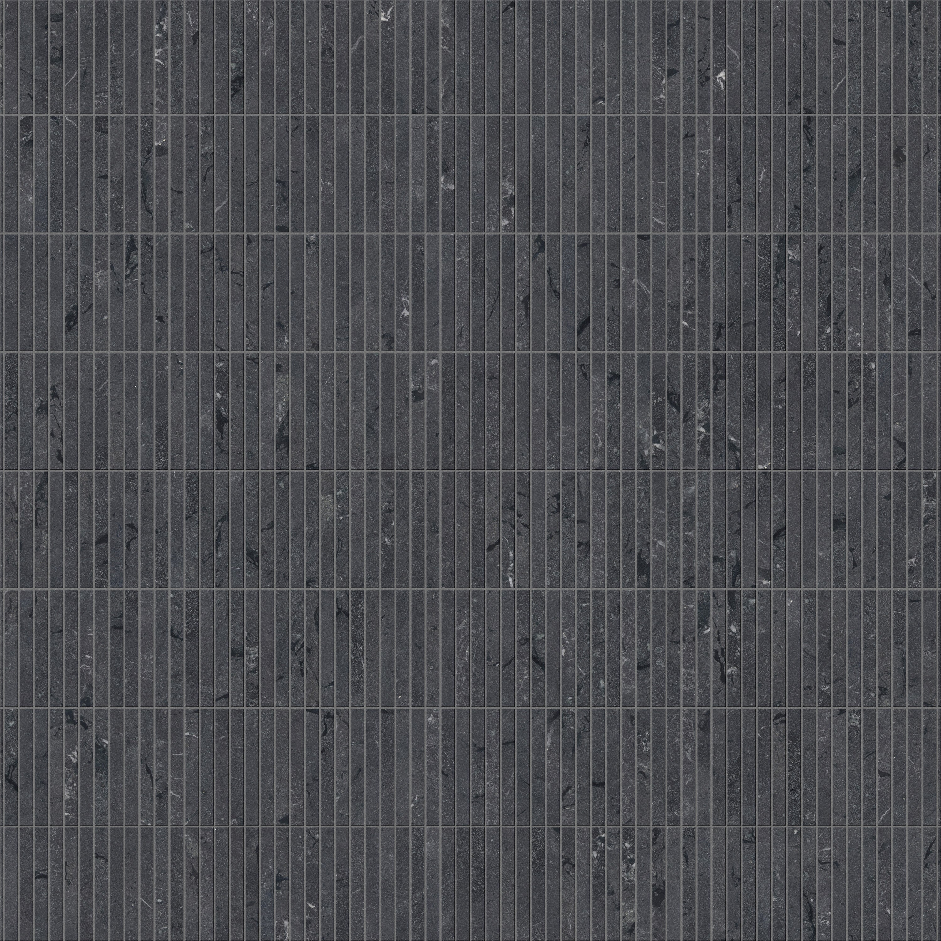 GRAND STICKS OMEGA BLACK BRUSHED - ESSENTIAL MOSAIC | DULCET TILE