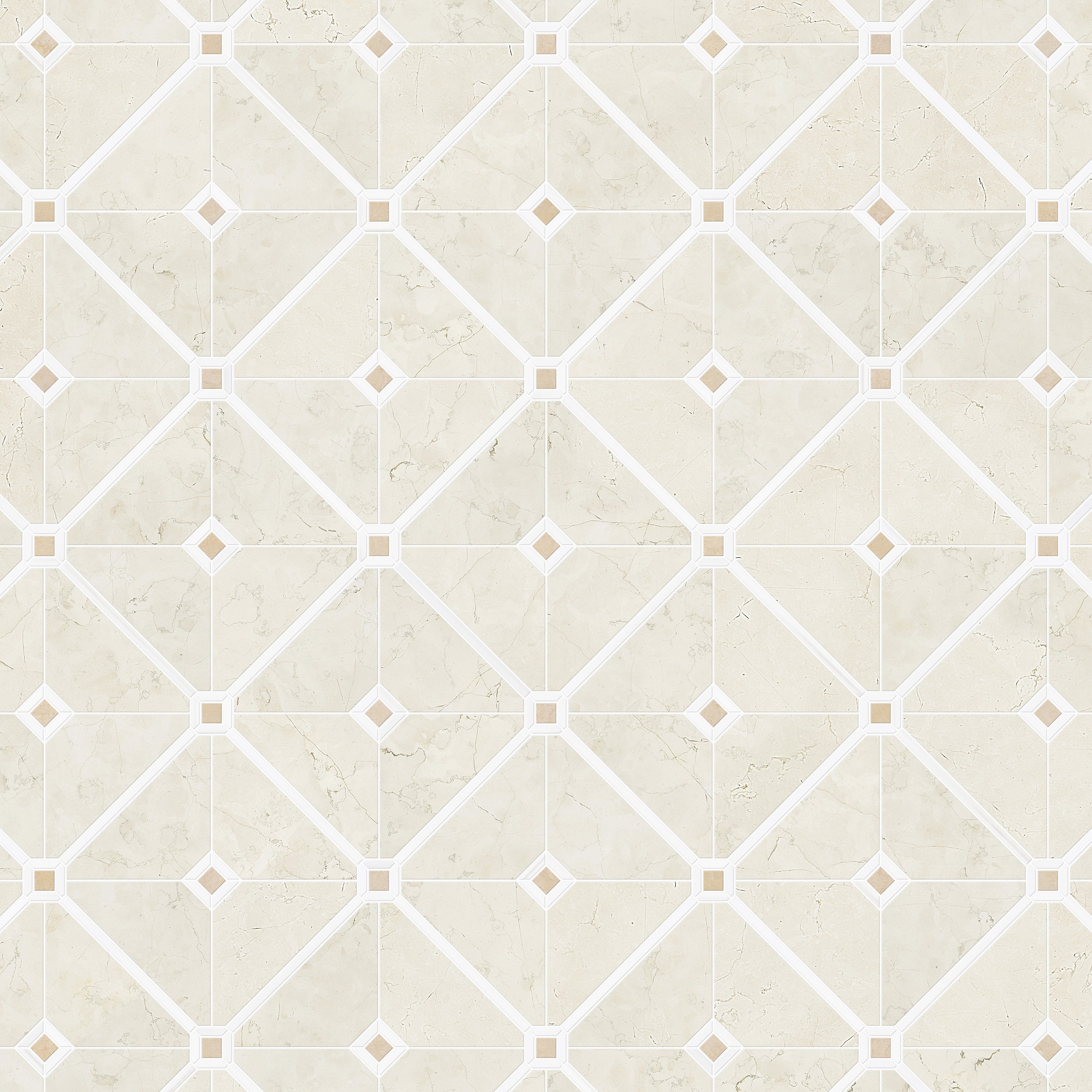 MEADOW BEIGE - BOUTIQUE MOSAIC | BIANCO ANTICO | DULCET TILE