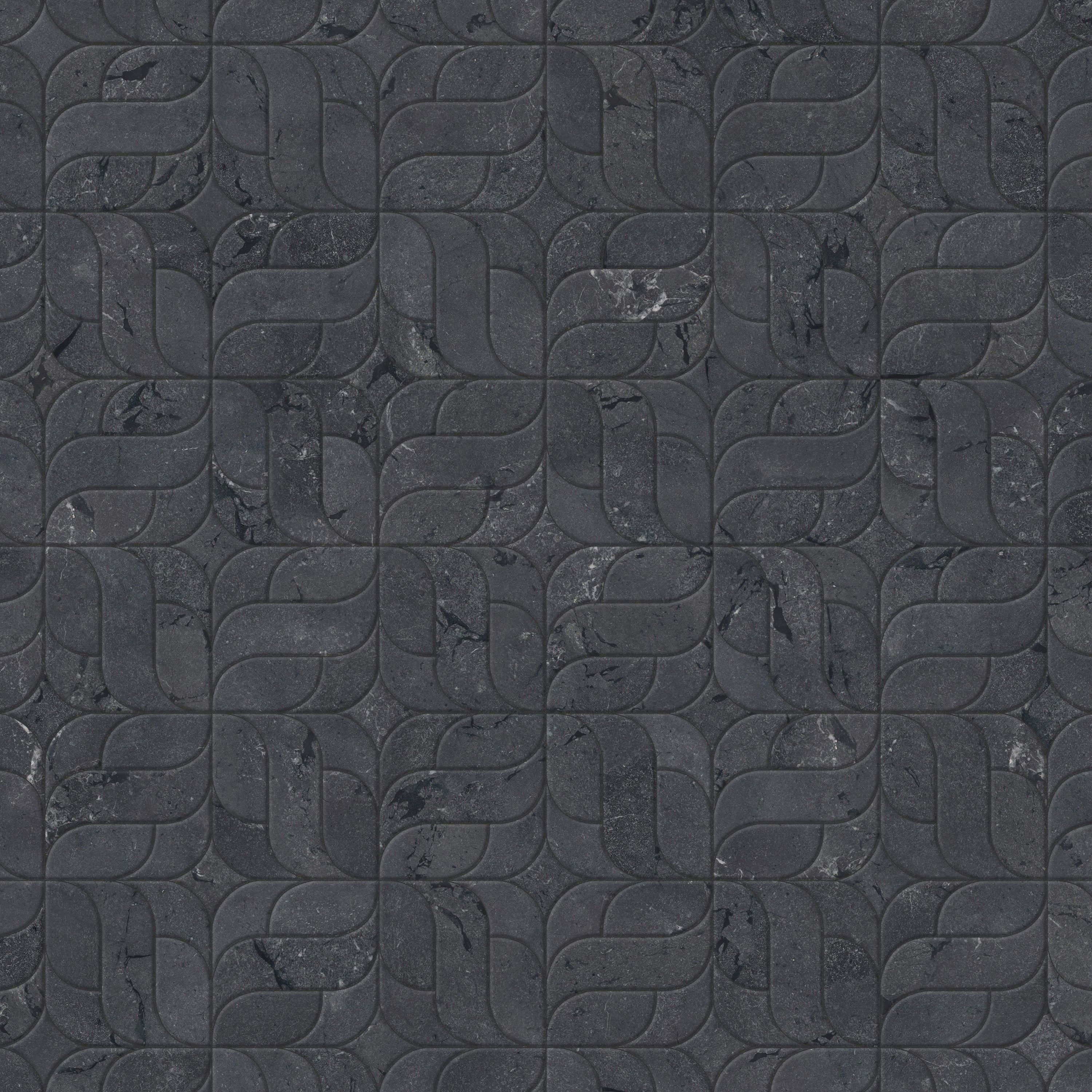OLIVIA BLACK - WATERJET MOSAIC | OMEGA BLACK | DULCET TILE
