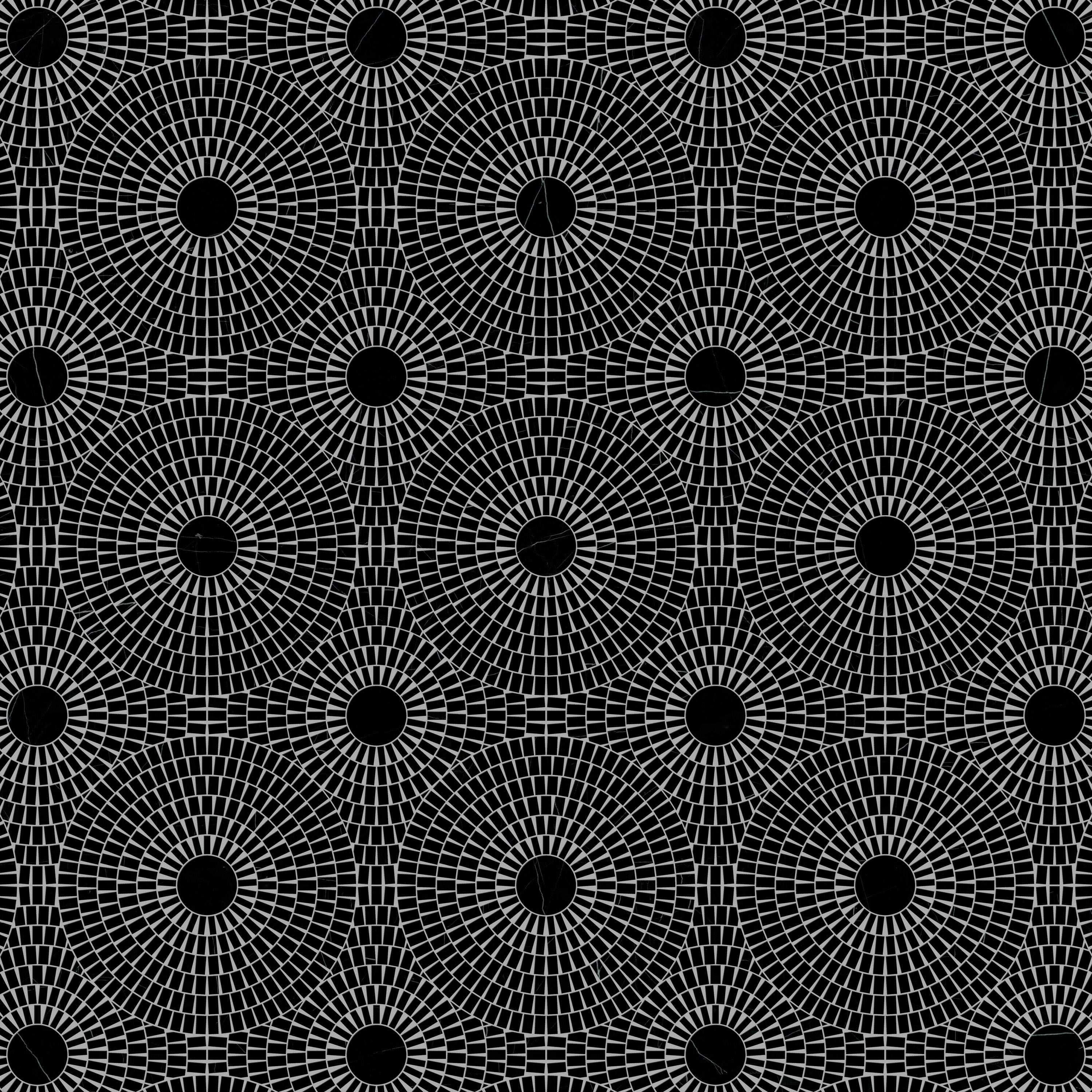 RIPPLE BLACK - BOUTIQUE MOSAIC | CHINA BLACK | DULCET TILE
