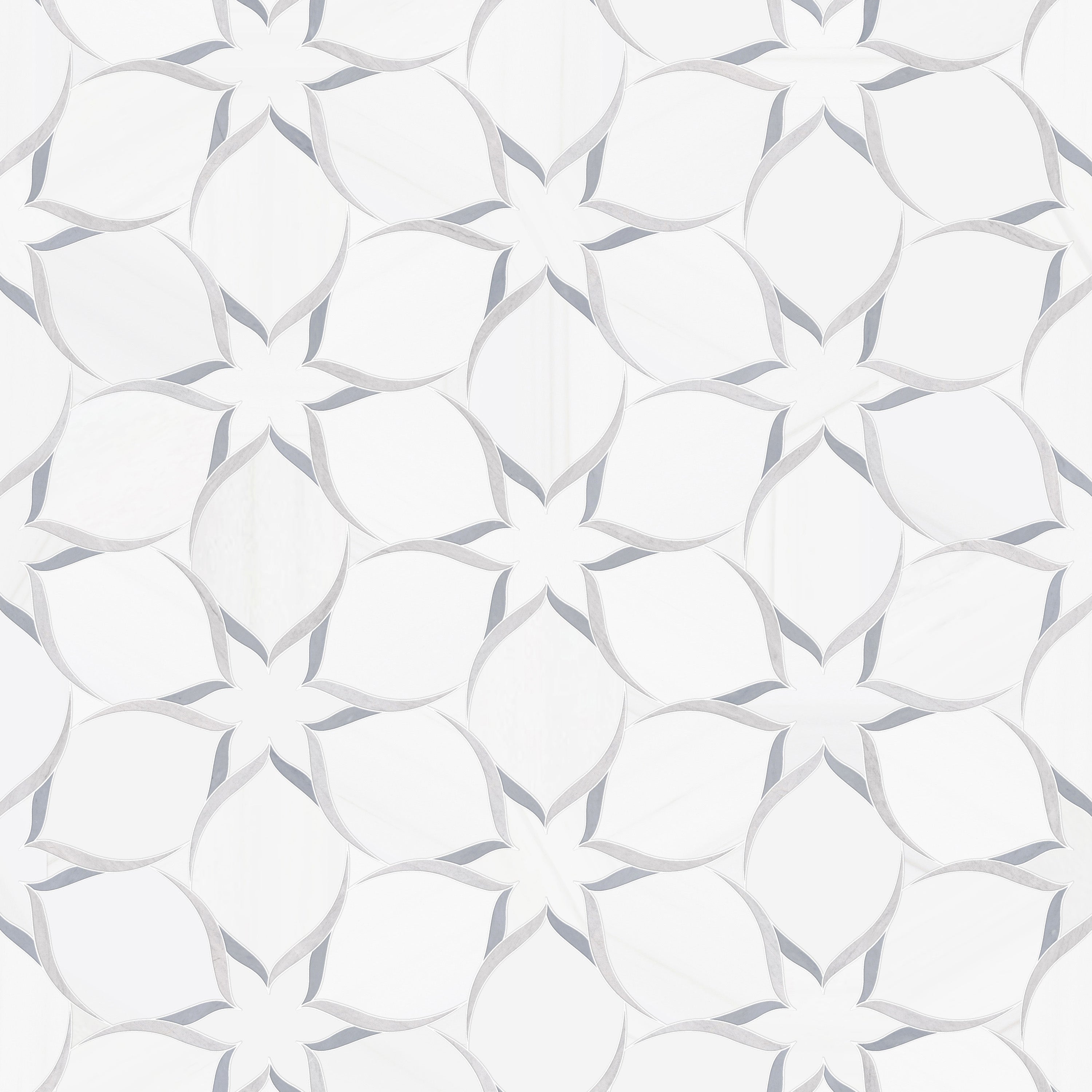 STARLIGHT - WATERJET MOSAIC | BIANCO DOLOMITE | DULCET TILE