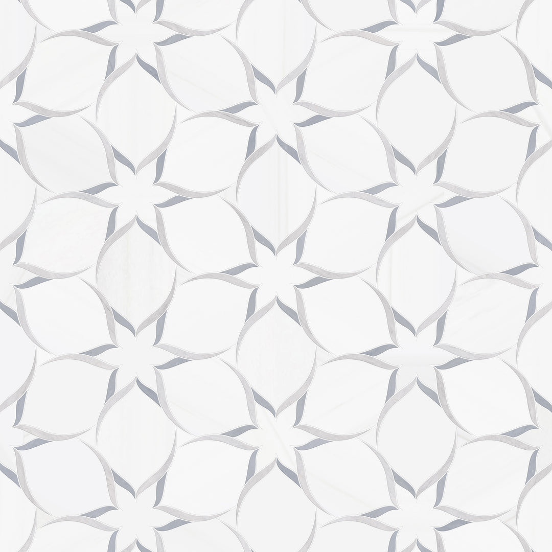 STARLIGHT - WATERJET MOSAIC | BIANCO DOLOMITE | DULCET TILE